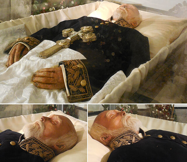 Мумия Пирогова в некрополе в Виннице, Украина (фото: соцсети) 