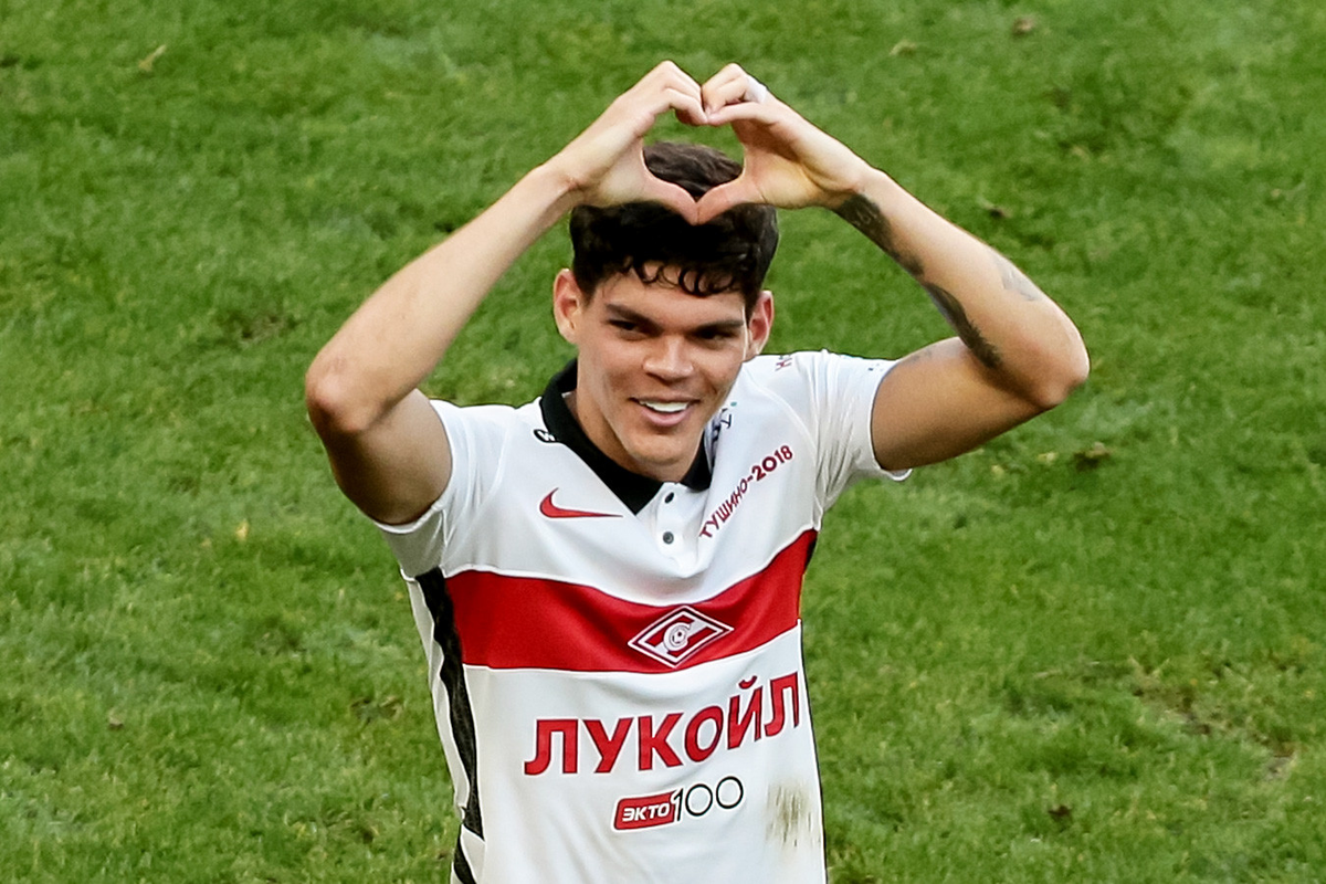 Крайний защитник московского "Спартака" бразилец Лукас Айртон. Фото из интернета.