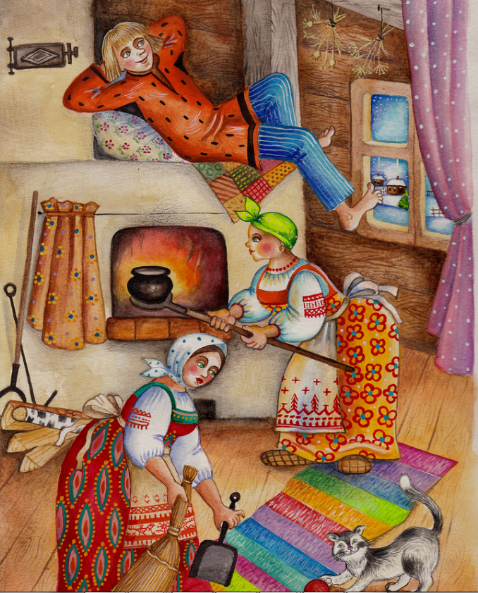 лежит на печке. иванушка дурачок на печи. валяться на печи. емеля лежит на печи. печь для емели.