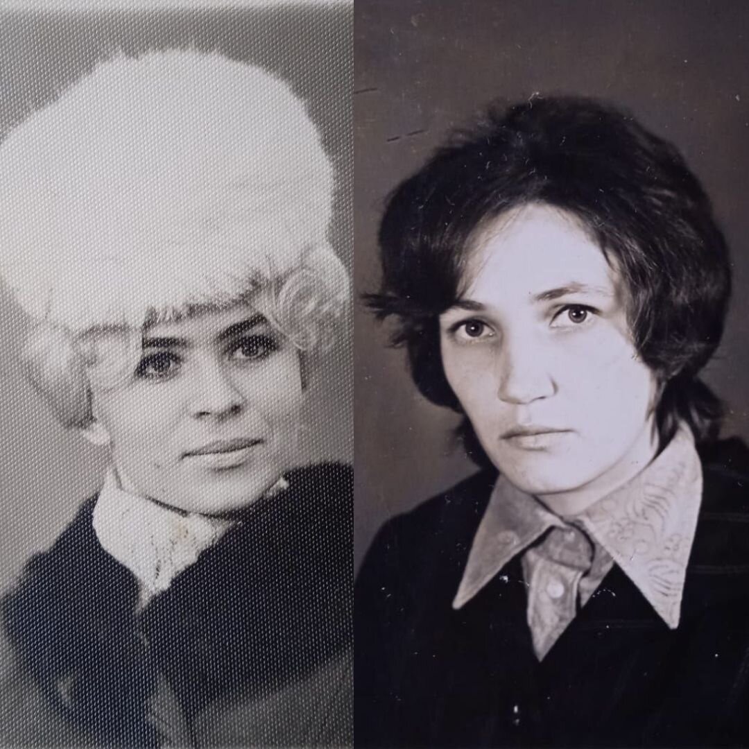 Надежда Ильченко (слева) и Людмила Лазерная в годы дружбы в городе Целинограде