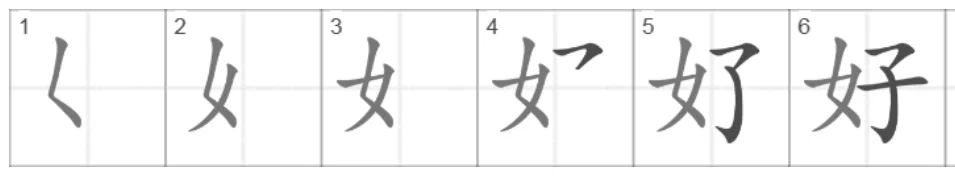 иероглиф hao. привет по-китайски иероглиф. иероглиф хорошо на китайском. привет на китайском. написание иероглифа hao.