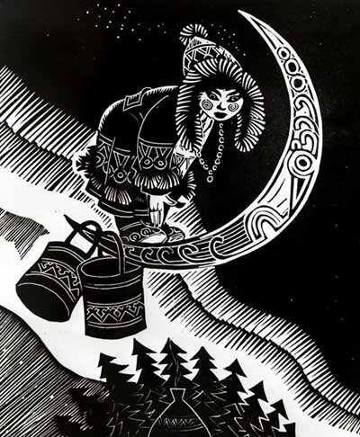  "Девушка и месяц"