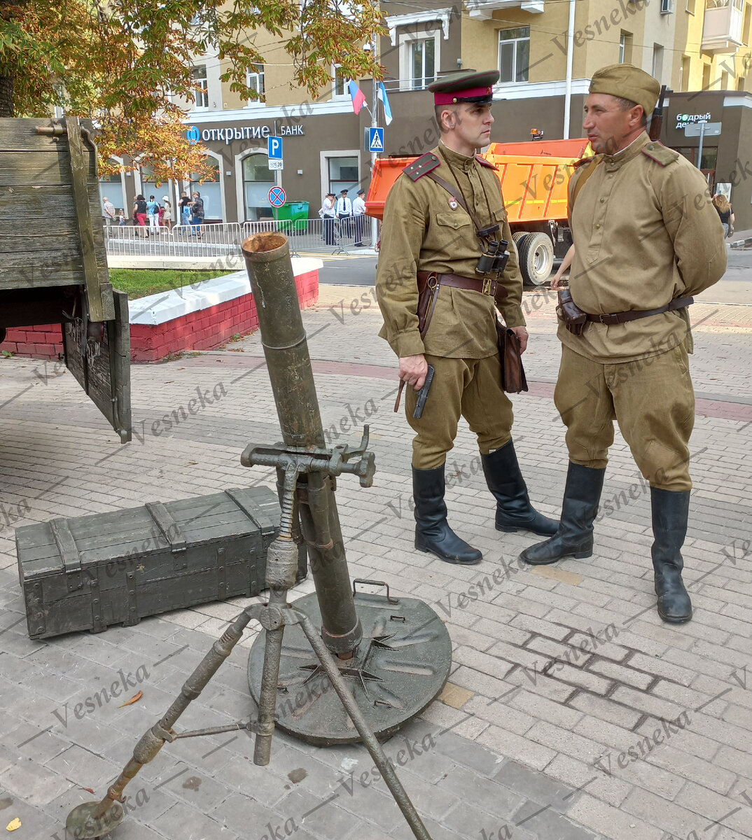 Фото автора. Реконструкция освобождения города