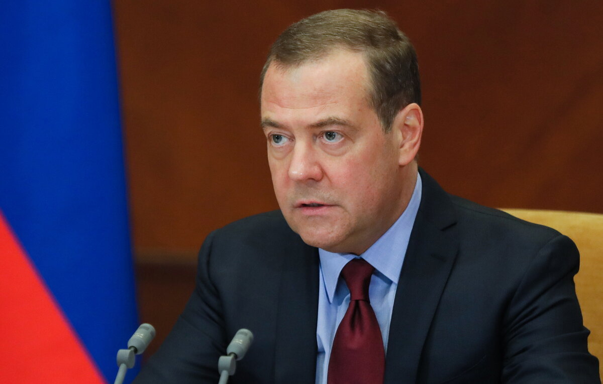    Заместитель председателя Совета безопасности РФ Дмитрий Медведев  Екатерина Штукина/POOL/ТАСС