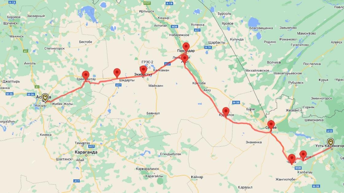    Маршрут следования поезда №67/68:tutu.ru/Google Maps