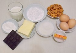 ШАГ 1:
Подготовим все необходимые ингредиенты. Масло достаем из холодильника, оно должно быть мягким.