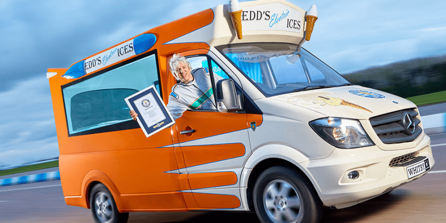 Самый быстрый в мире электрический фургон для мороженого оказался хэнд мэйд