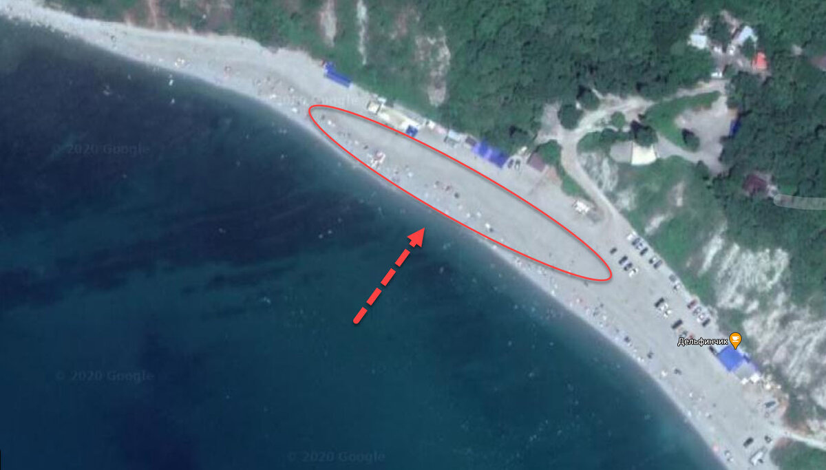 Голубая бухта Бжид море