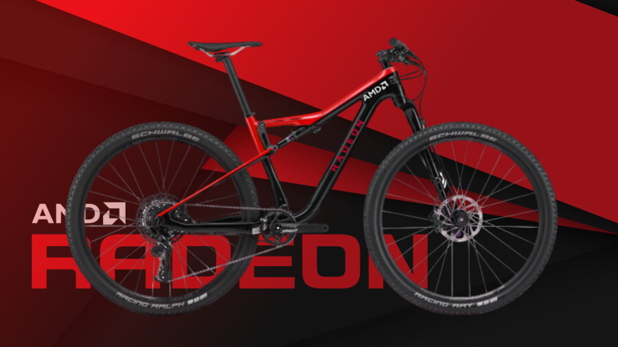И вот так я себе представлял двухподвес от AMD. На самом деле это Cannondale Scalpel.