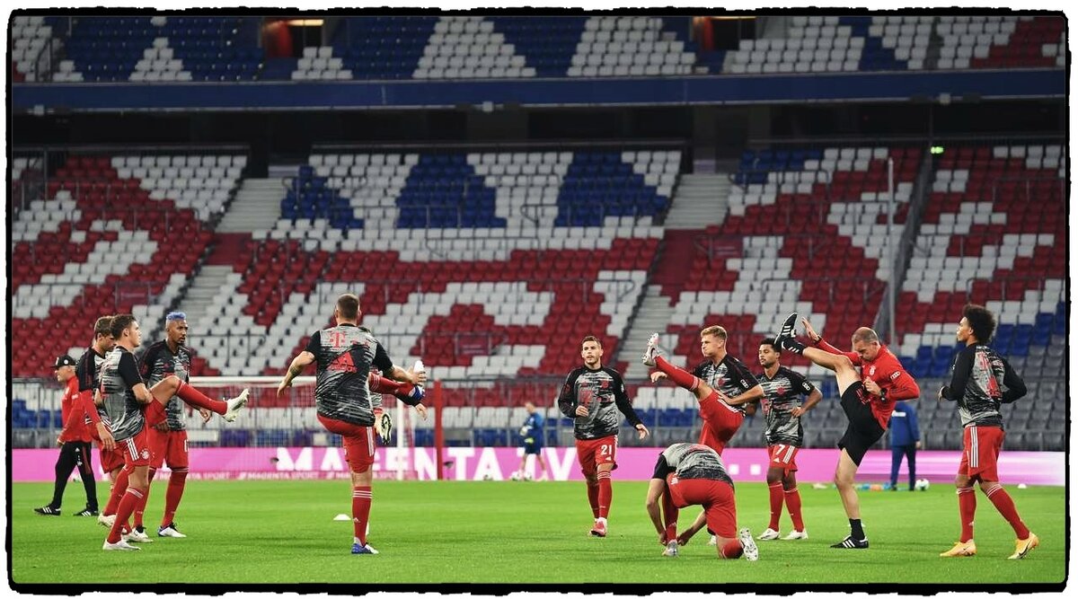 «Бавария» на разминке перед матчем