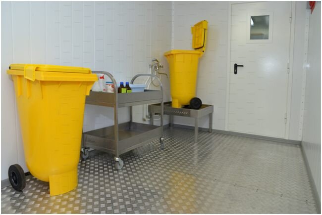Рисунок 2. Помещение для хранения отходов класса Б 