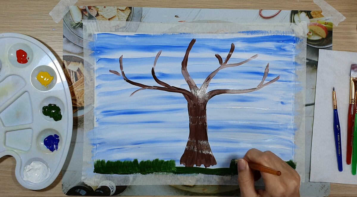 Дерево рисунок гуашью (50 фото)