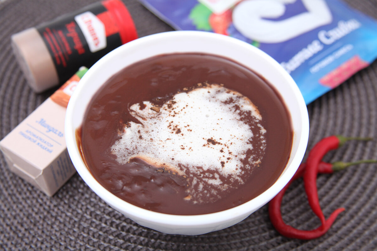 Горячий шоколад с перцем чили 
