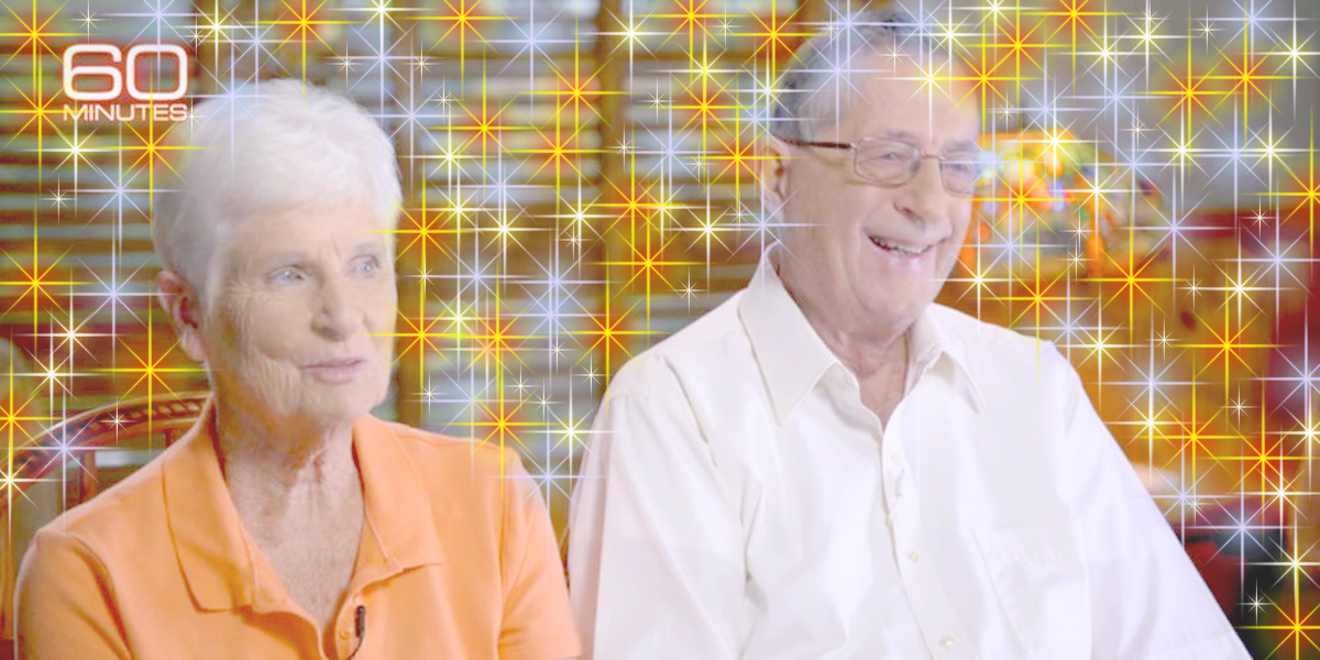 Супруги Селби на ток-шоу 60 минут на канале CBS. (Фото из свободных источников)