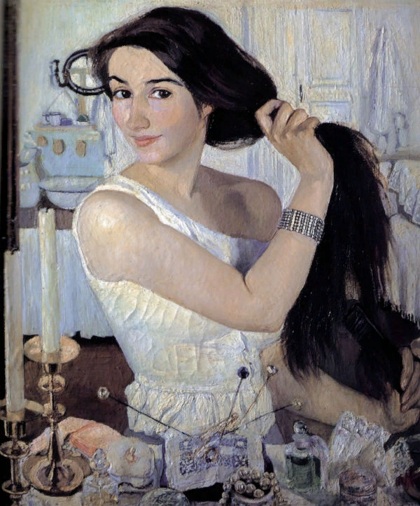 © Зинаида Серебрякова «За туалетом». Автопортрет 1909 г.