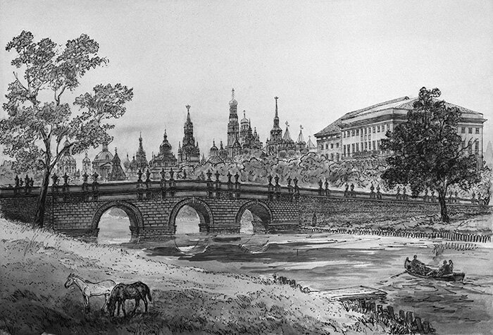 Александровский сад рисунок
