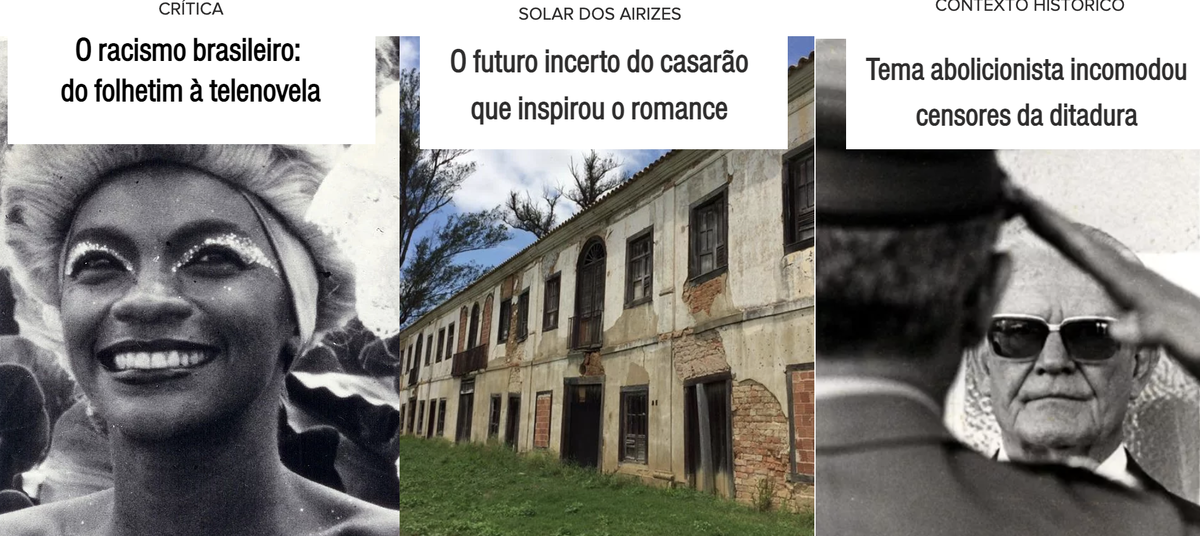 Колонка Аугусту Брандау на сайте, посвященном 40-летию "Изауры", посвящена "расизму в Бразилии - от романа до теленовеллы"