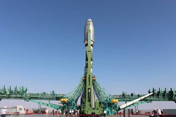 Изображение: "Союз" со спутниками OneWeb на борту. (Источник: Южный / Роскосмос)