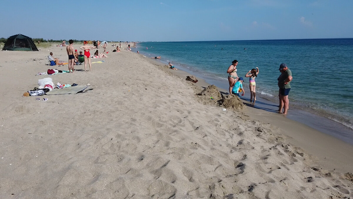 Крымские Мальдивы - пляж Беляус. Для любителей отдыха дикарем.