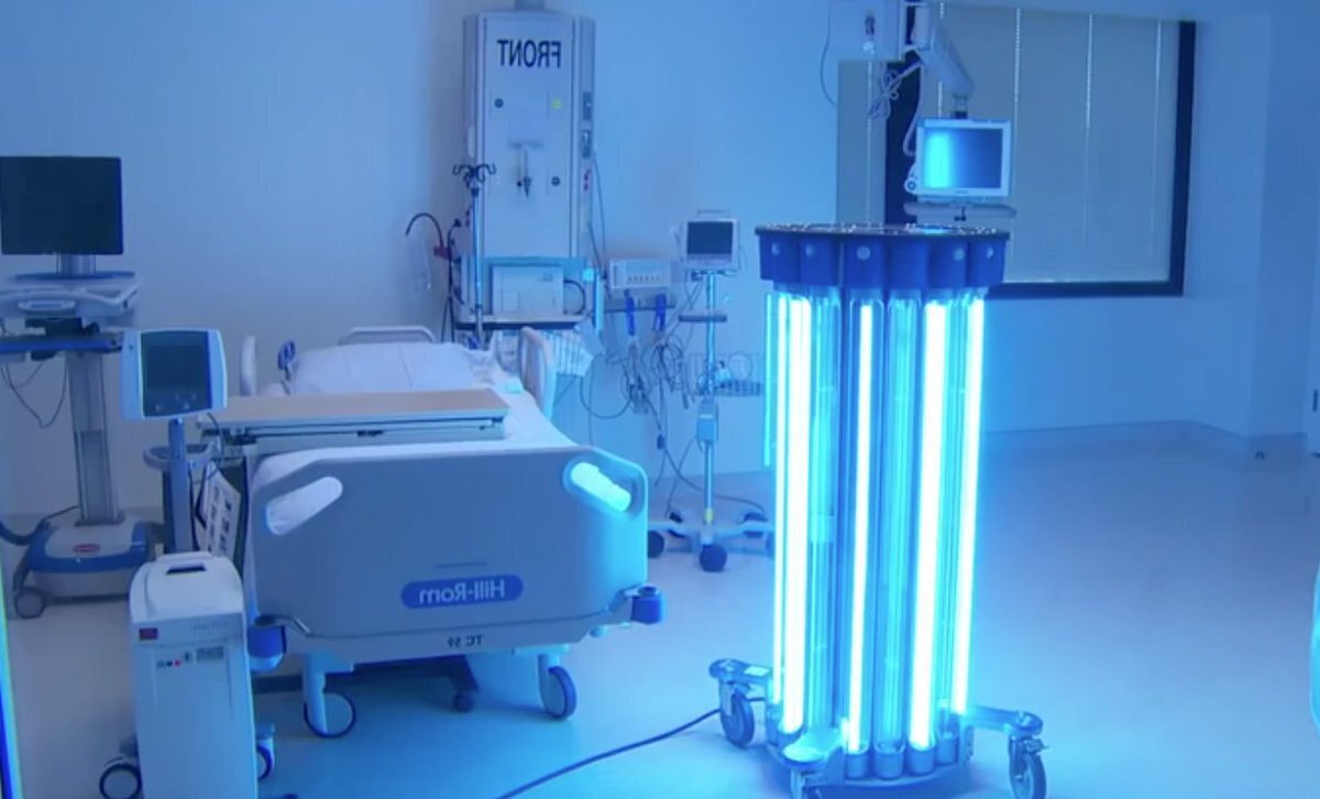 Наиболее часто встречающийся в стационарах вариант кварцевой установки