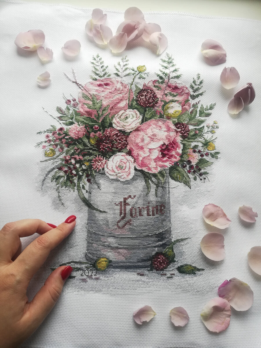 Фото автора. Акварельный букет от фирмы Panna