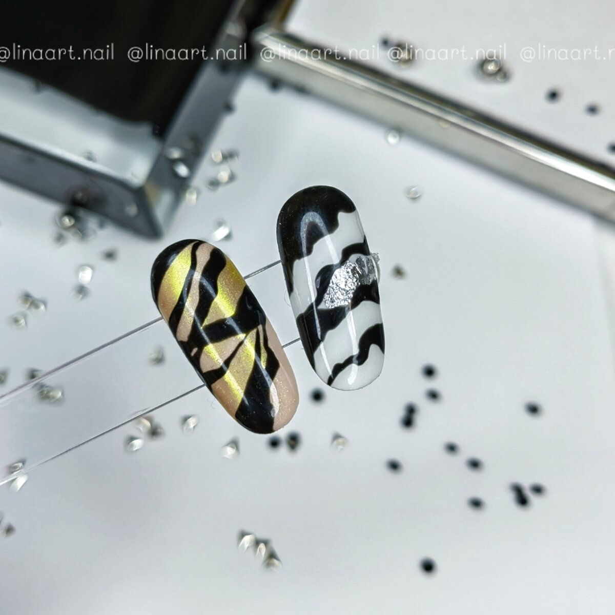 Втирка в дизайне ногтей 