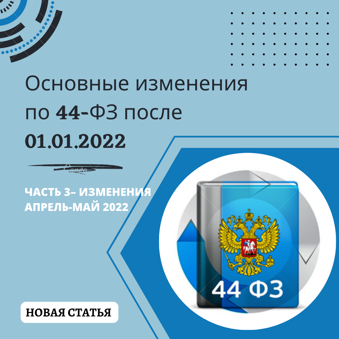 Изменения апрель 2021. Изменения по 223 ФЗ С мая 2022. Документ о приемке по 44 ФЗ С 2022 года.
