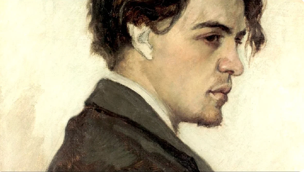 Портрет А. П. Чехова, выполненный его братом Н. П. Чеховым. 