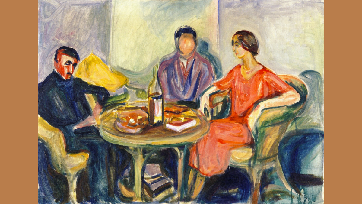 Эдвард Мунк. Богема Христиании. 1925-1926. 72 х 100 см. Музей Мунка, Осло