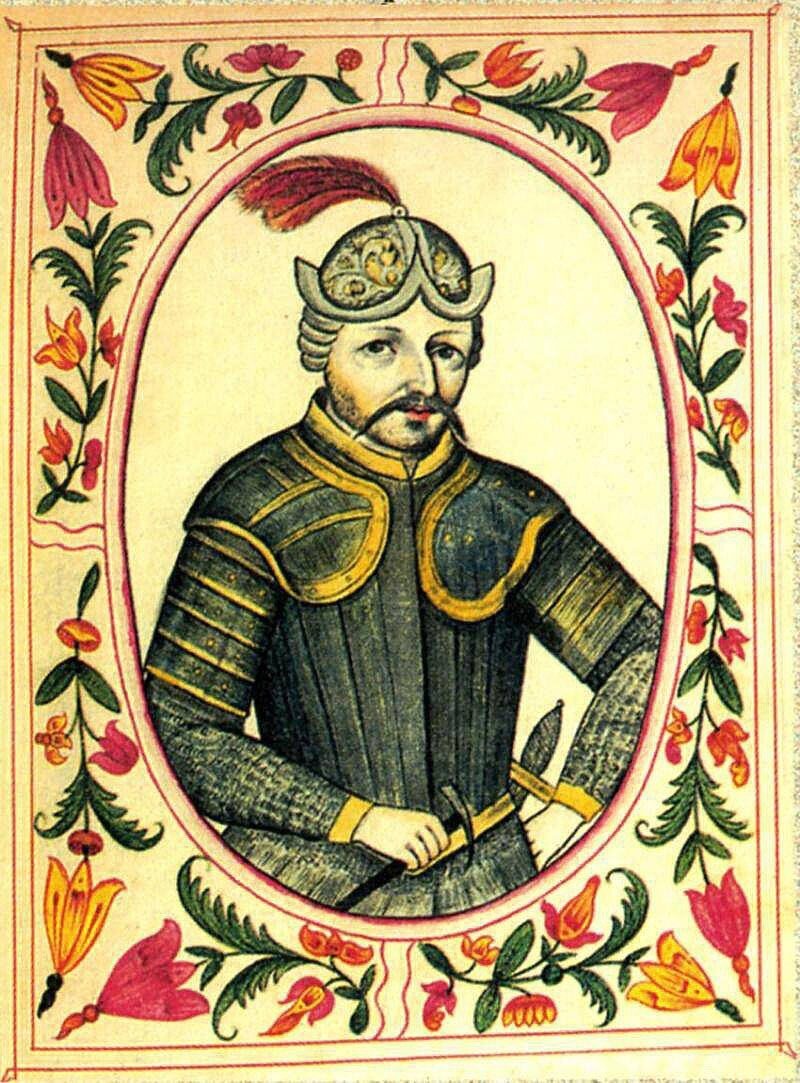 Рюрик. Миниатитура из царского титулярника. XVII век.