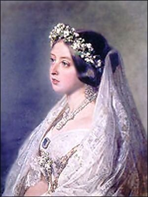  Королева Виктория в подвенечном платье. Ф.К. Винтенхальтер.