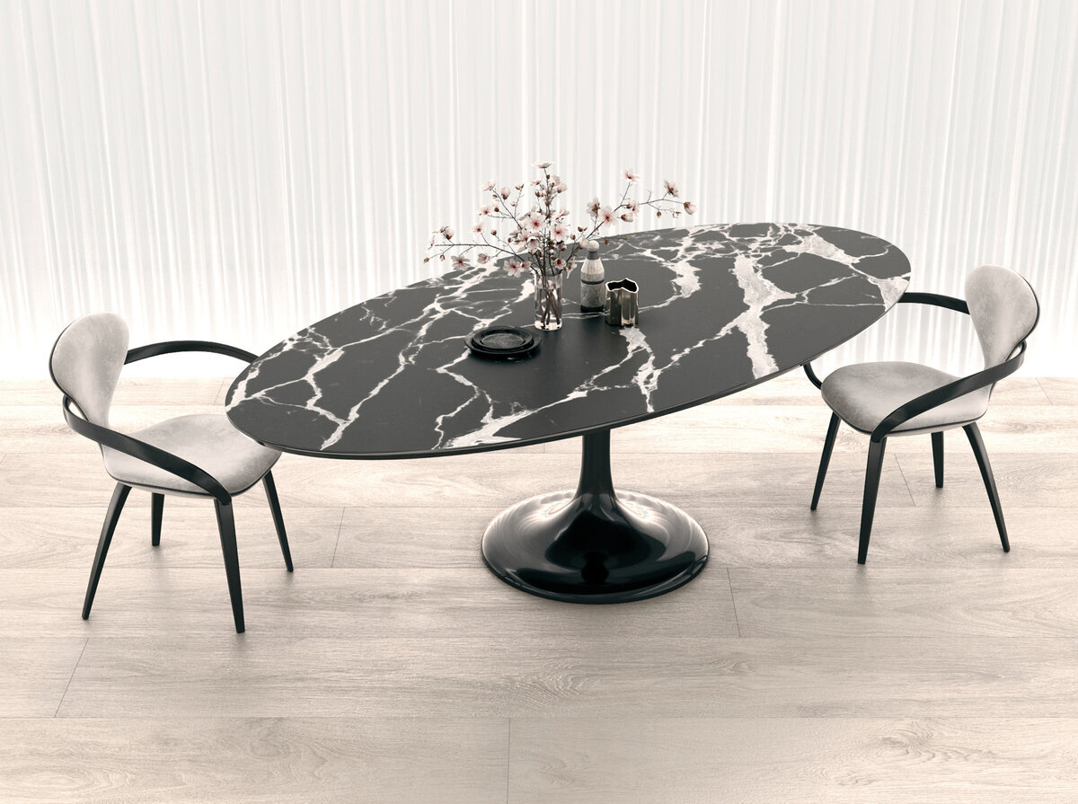 Стол-тюльпан в интерьере