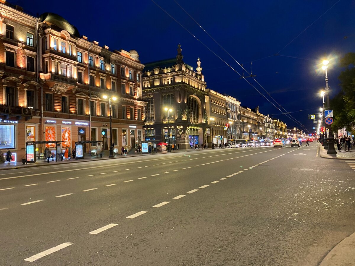 Ночной питер фото с телефона
