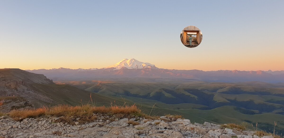 Кровавая Луна вид с плато Бермамыт.