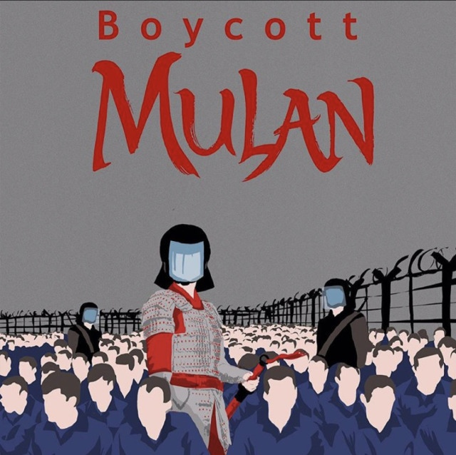 Арт в поддержку #boycottmulan