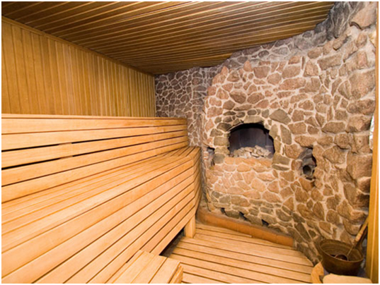 Рисунок 2 – Пример удачного сочетания камня и дерева при оформлении 
