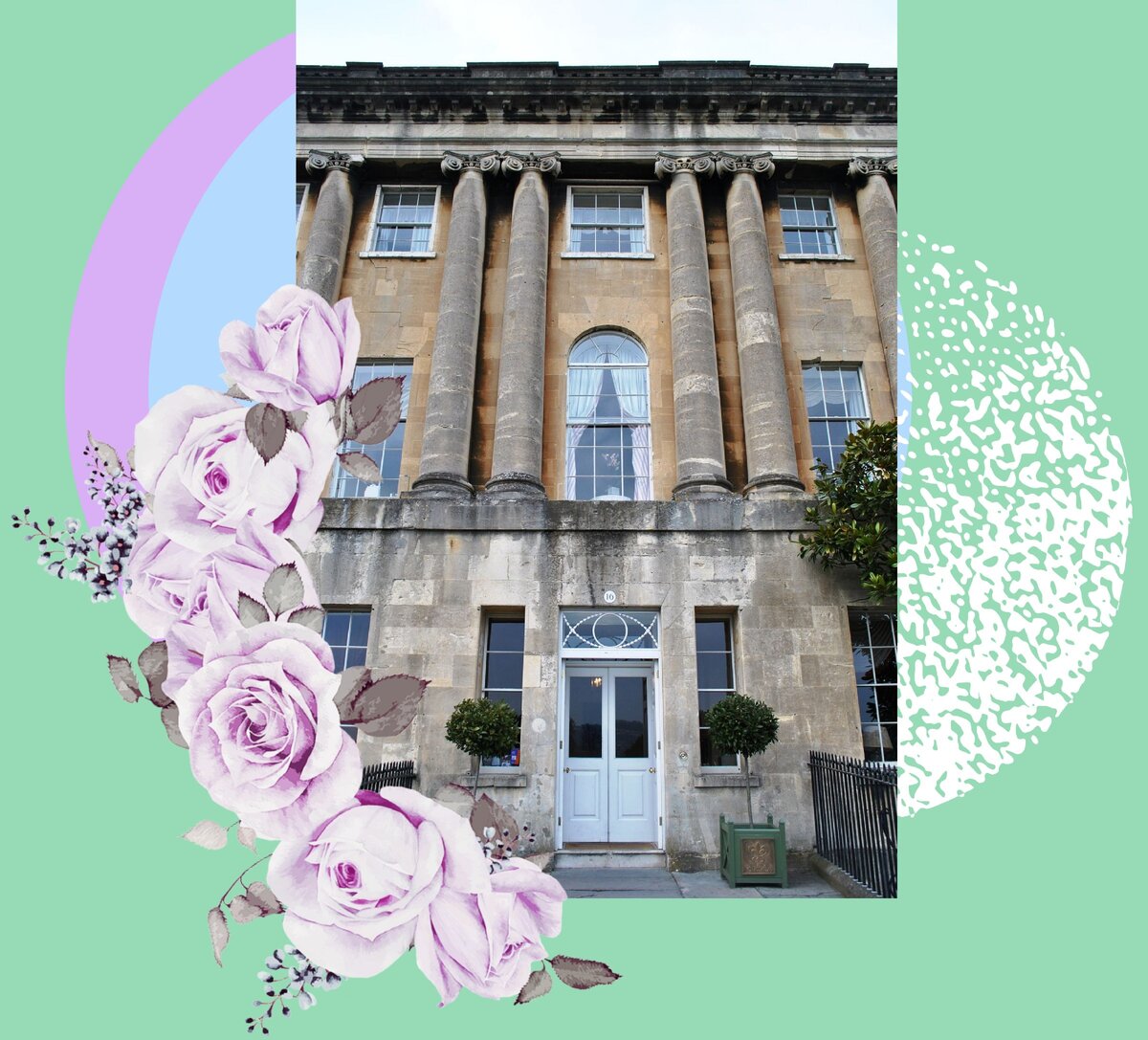 Центральный дом, 16 Royal Crescent, Bath, в котором проходили встречи салона Монтегю 