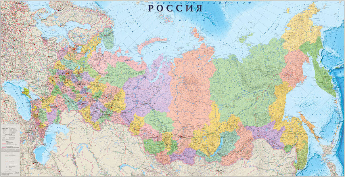 Карта России.