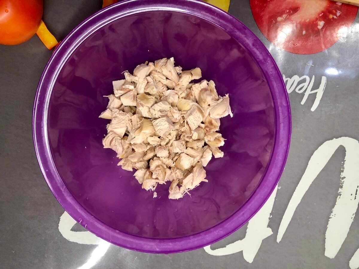 Грудка, нарезанная кубиками.