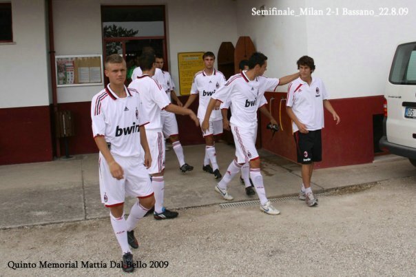 Александр Меркель в составе молодежной команды  «Милана»