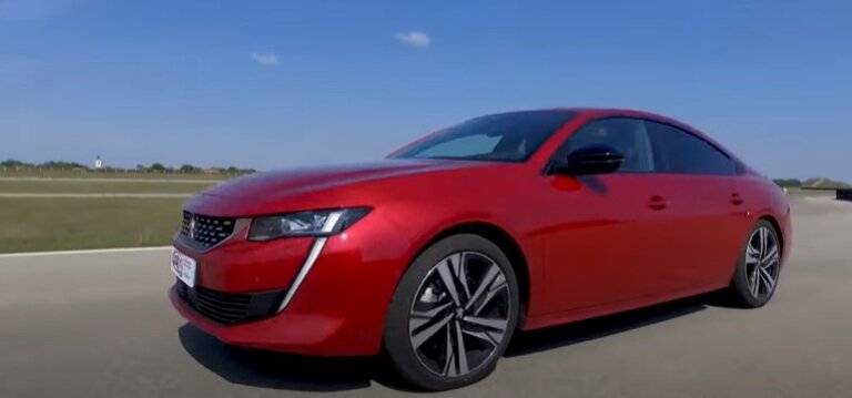 Peugeot 508, на основе которого разработана новая модель PSE. Скриншот из видео. Используется и распространяется бесплатно по лицензии https://www.youtube.com/t/terms