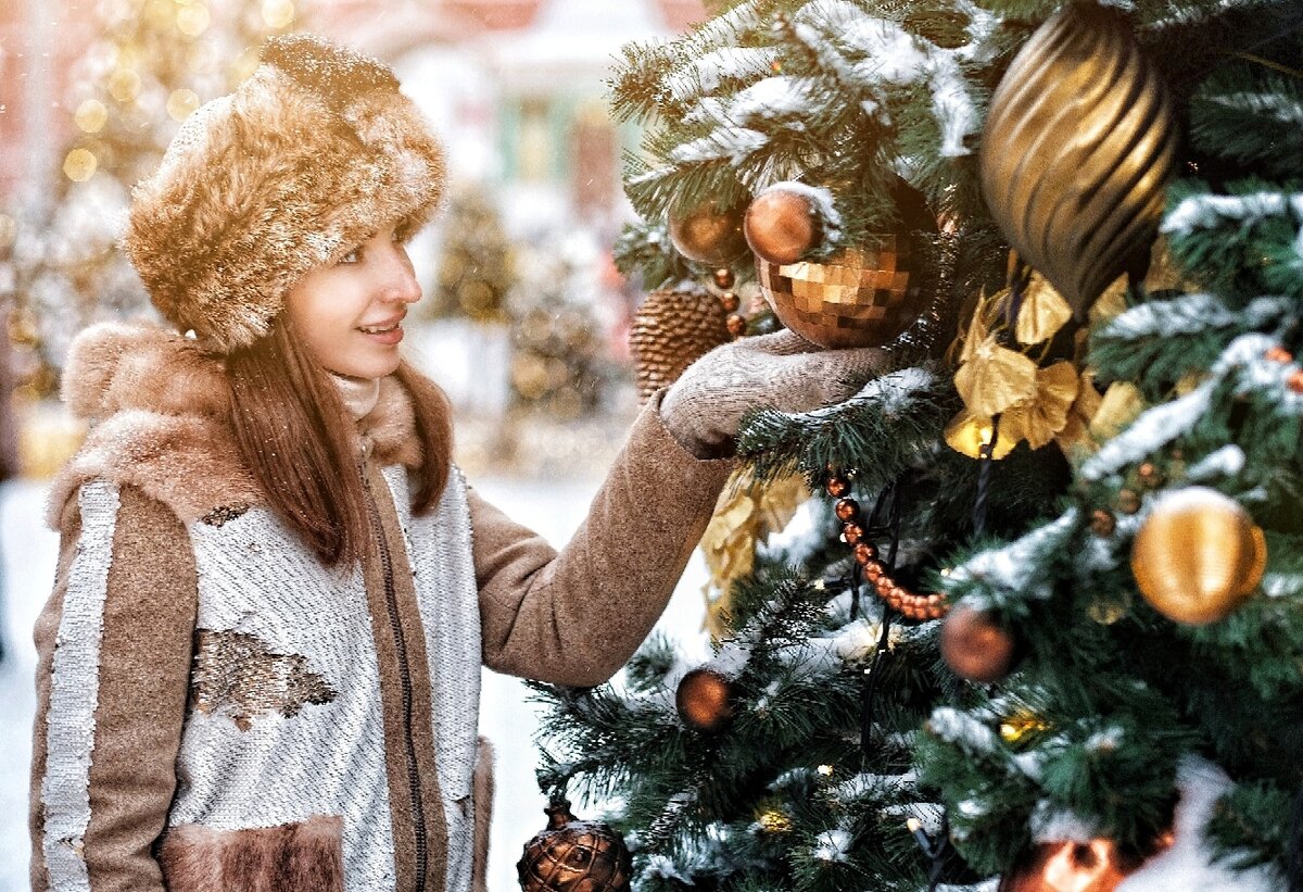 Новогодняя фотосессия на улице