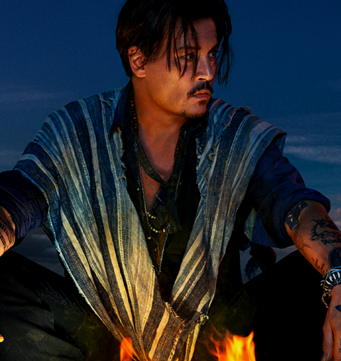 Джонни Депп в рекламе Dior