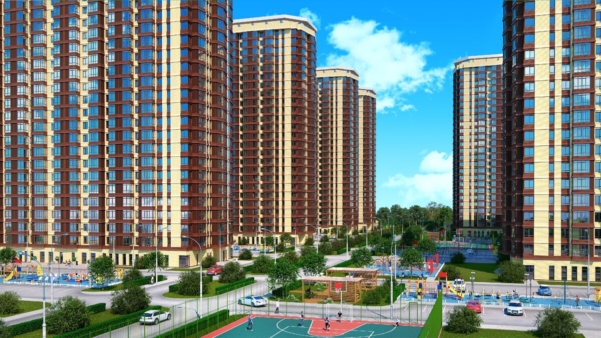 Двор ЖК "Сердце Ростова 2"