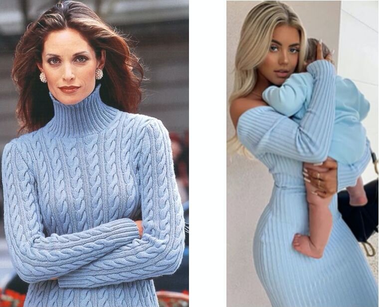 Сравните фото из журналов 90-х и фото  начала 20-х.