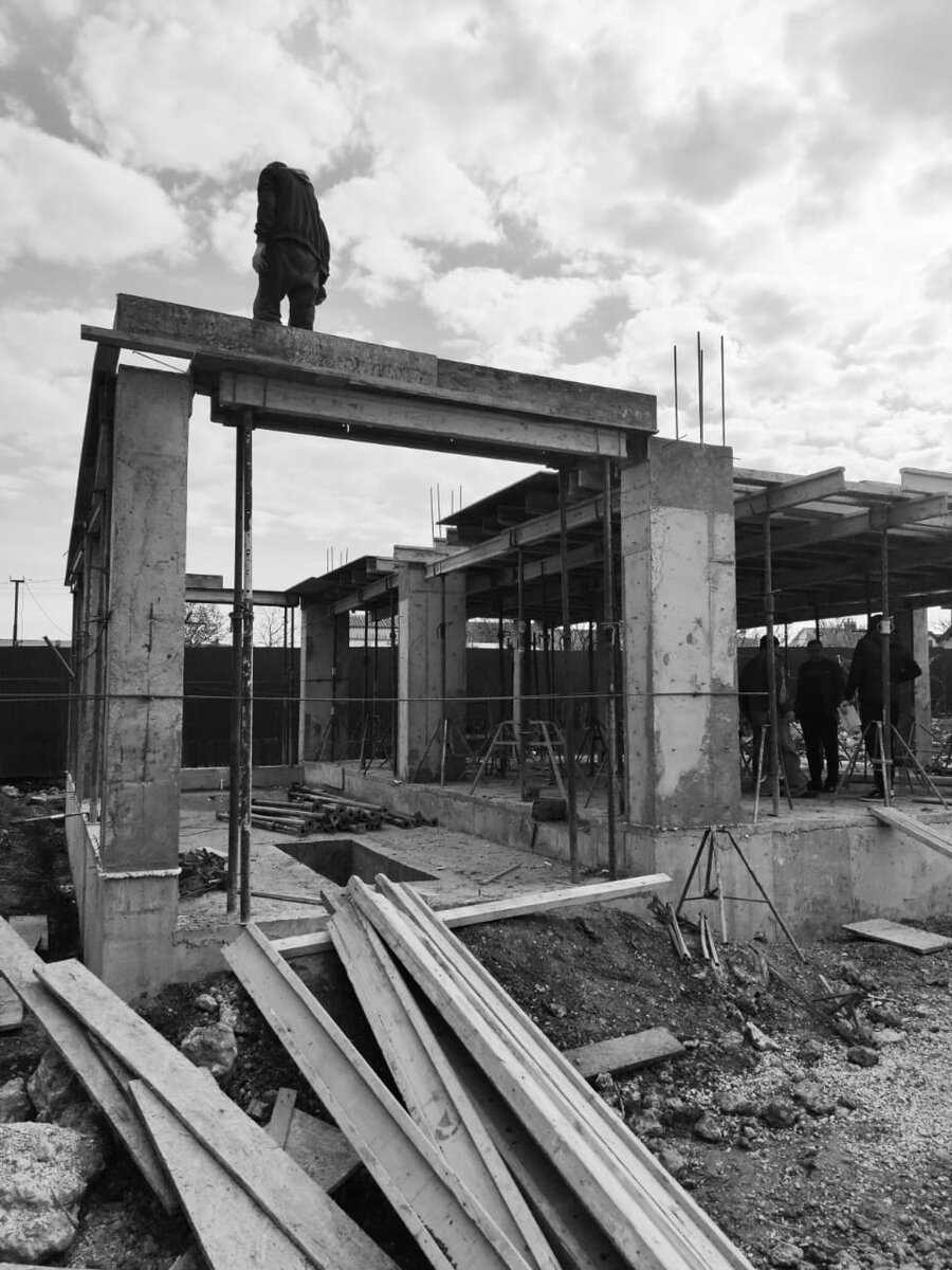 Заливка плиты перекрытия мастерами Титофф Строй