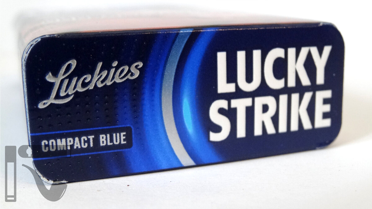 Lucky strike compact blue