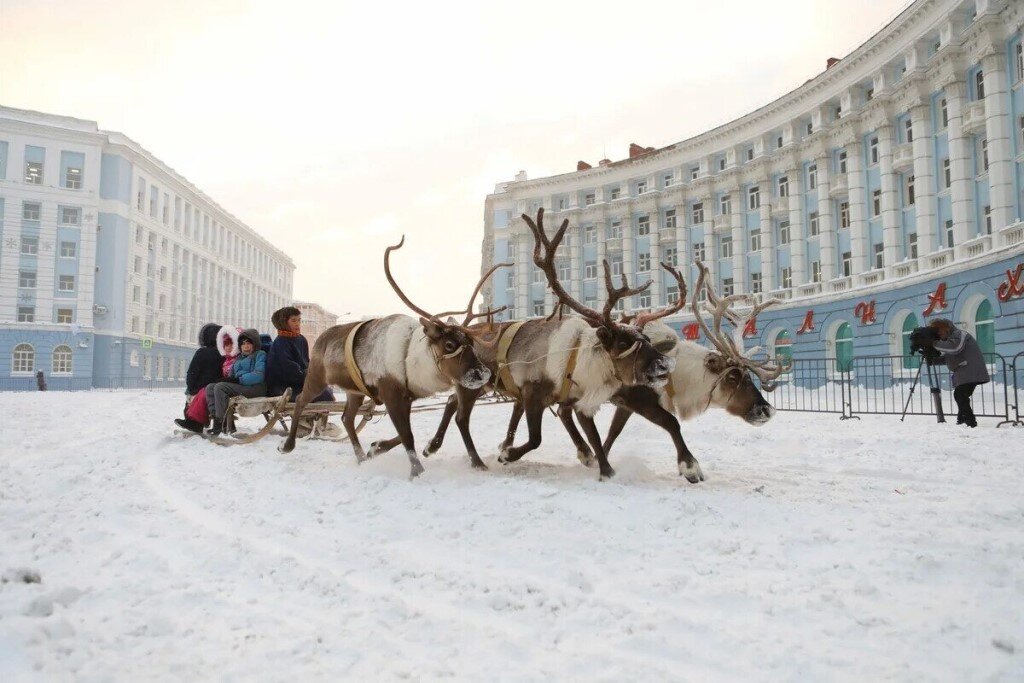 Зимний норильск фото
