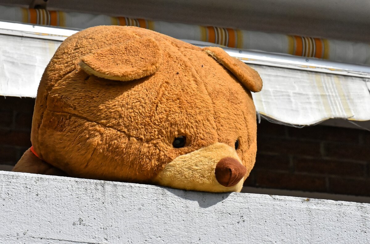 Гигантский плюшевый медведь