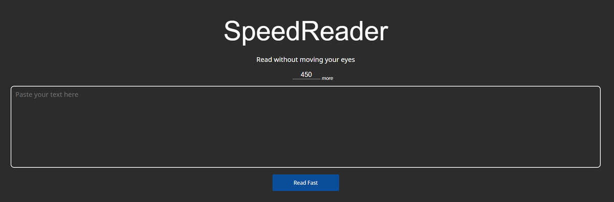 Скриншот сайта https://speedreader.gq/